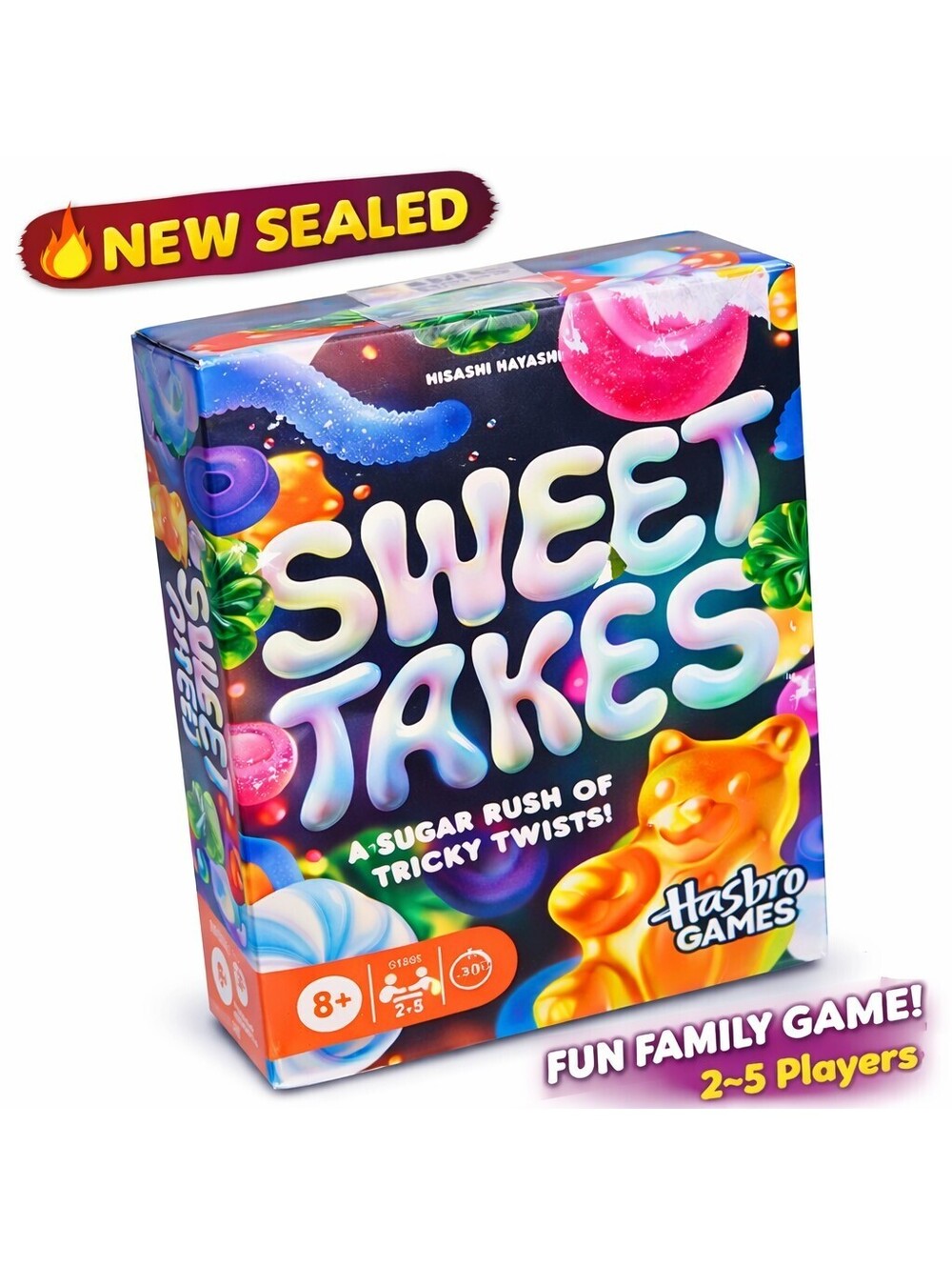 NEW SEALED Hasbro Sweet Takes Card Game G1853 Candy Trick Game 2-5 Players FAST